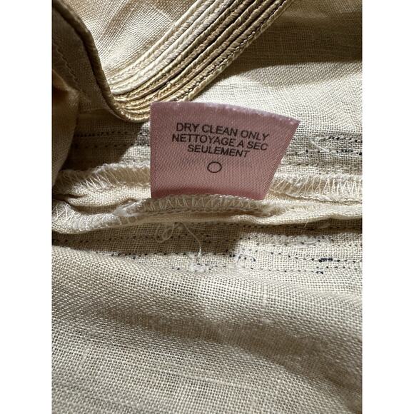 Calypso St. Barth Kai Skirt Nautilus Linen Mini Skirt Small Tan - Picture 5 of 6